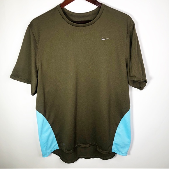 Nike Other - Nike Fit Dry Waffle Short Sleeve SS Shirt XL Green